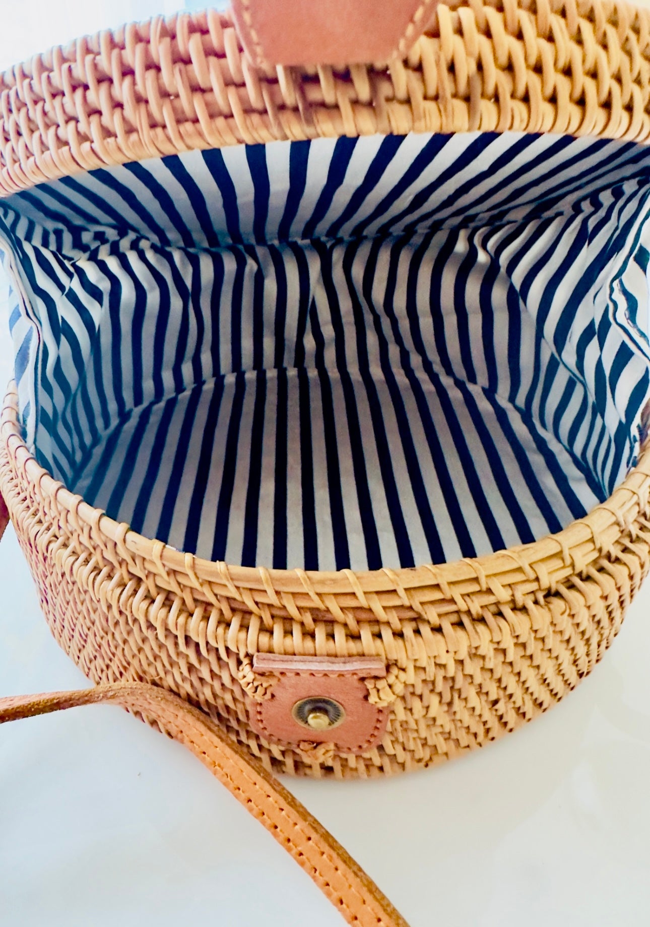 Rattan Tasche "Rosa Shell"