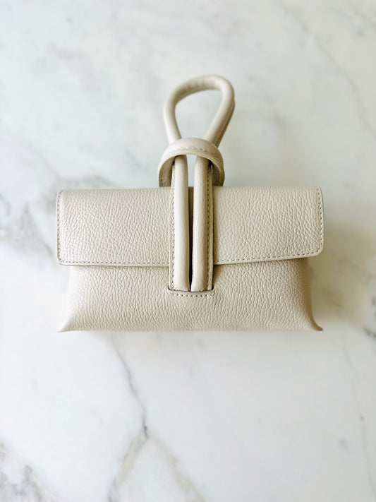 Clutch mit Riemen "Beige