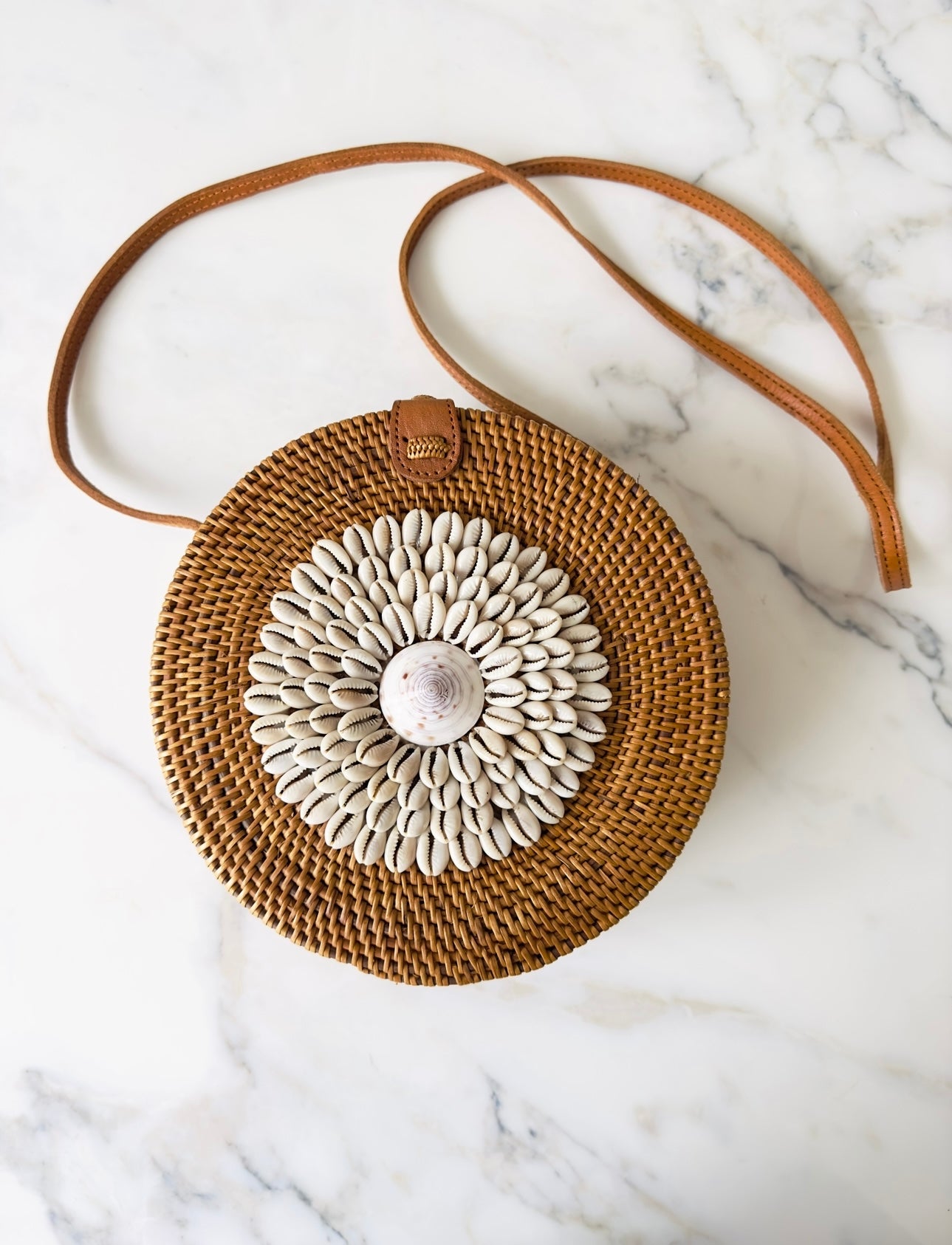 Rattan Tasche "White Sea"