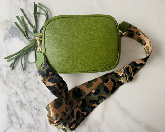 Crossbody "Avocado" inkl. Taschengurt "Aloe Panther"