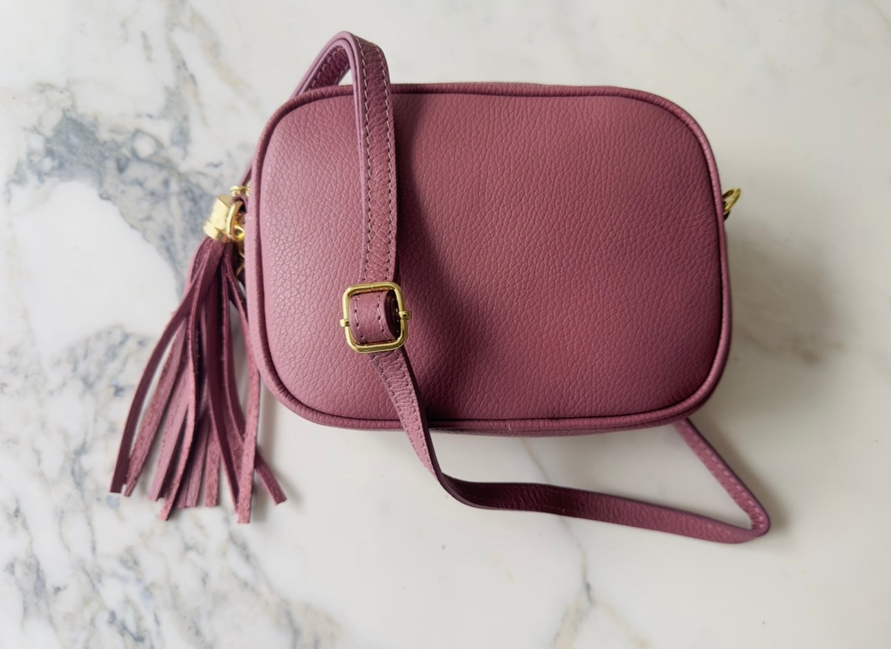 Crossbody "Rosaria" inkl. Taschengurt "Verspielt Purple"