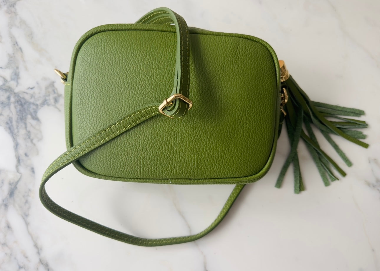 Crossbody "Avocado" inkl. Taschengurt "Aloe Panther"