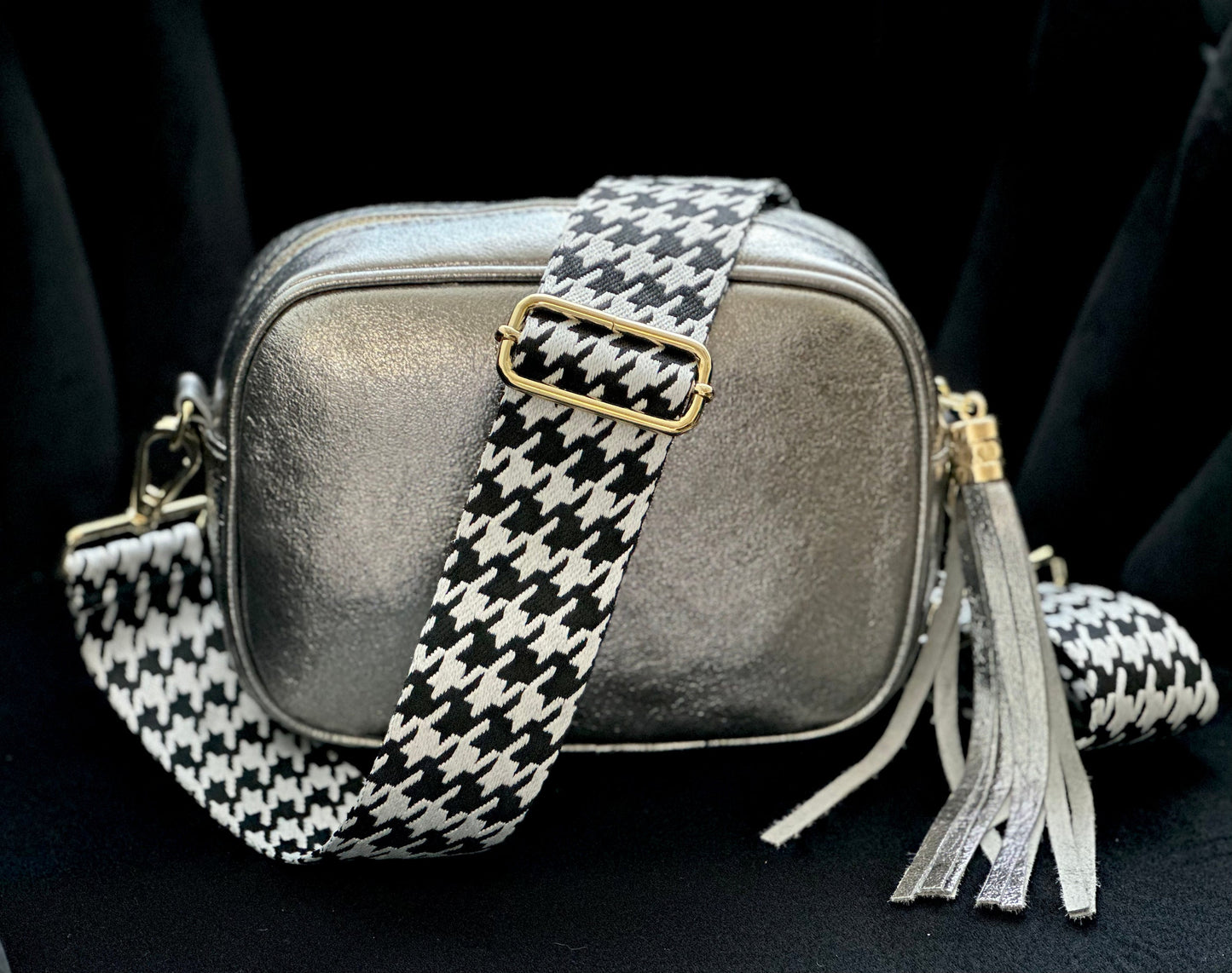 Crossbody "Metallic Silver"