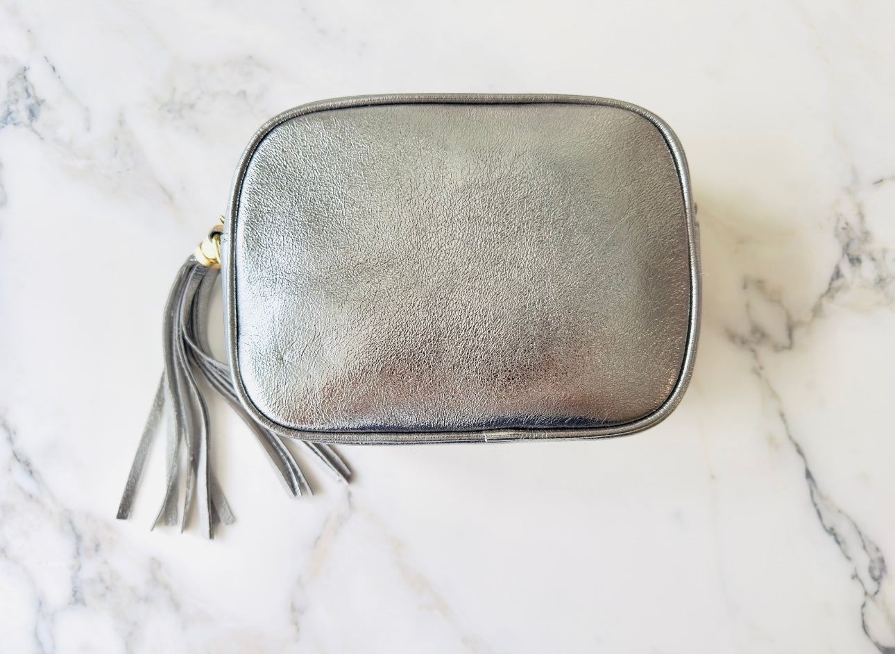 Crossbody "Metallic Silver"