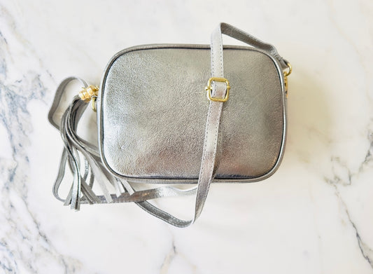 Crossbody "Metallic Silver"