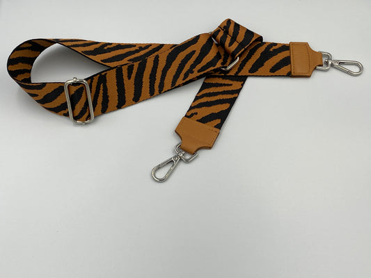 Taschengurt "Zebra Cognac"