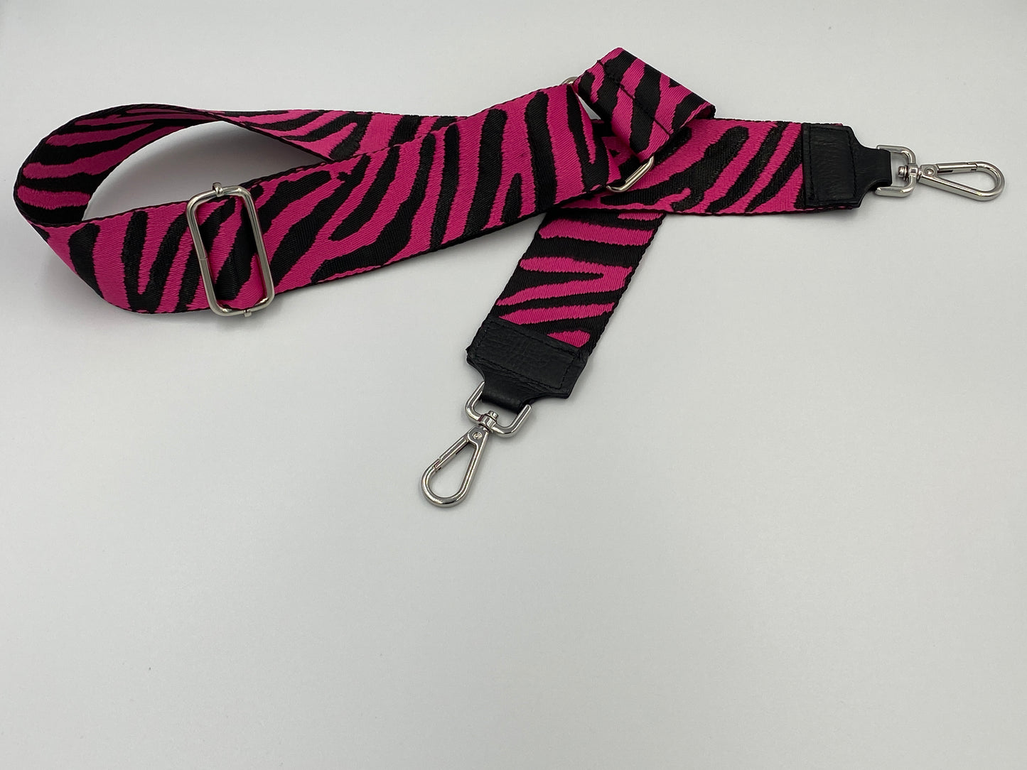 Taschengurt "Zebra Schwarz/Pink"